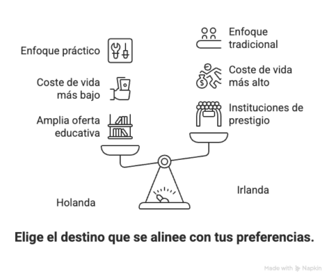 Estudiar en Holanda vs Irlanda: ¿Cuál país te conviene más?